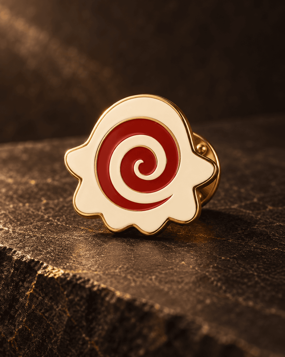 Mark Enamel Pin — studio concept